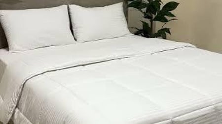 مفرش ساندي فندقي فاخر نفرين قطن 100% - جملي