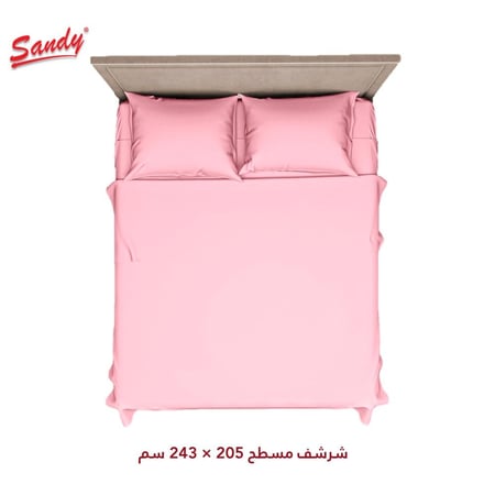 طقم شرشف ساندي ساده مفرد ونص 140×200 سم - زهري