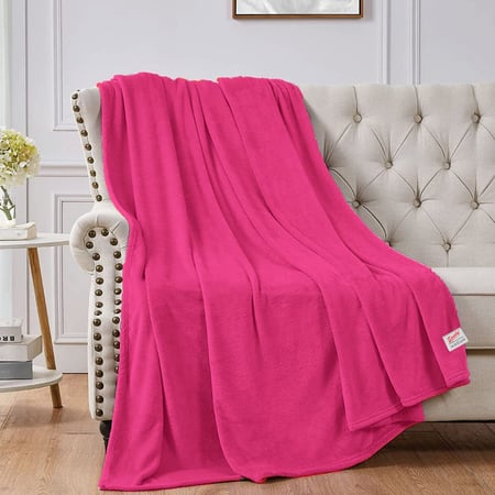 بطانية ناعمة نفرين لون فوشى عصرى