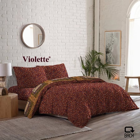 لحاف سرير وجهين فيوليت 4 قطع - اطلبيه الحين و ادفعى بعدين
