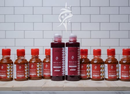 8عبوات شطة مزج +2حبة كوكتيل مزج