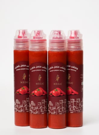 بكج 4 عبوات كاتشب فلفل شقراء