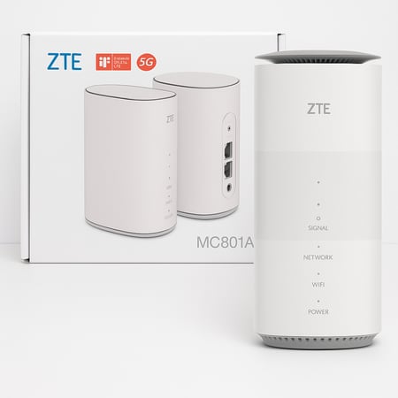 راوتر زد تي إي ZTE MC801A الجيل الخامس – يدعم جميع الشرائح – واي فاي 6 سريع وثابت