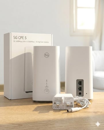 راوتر هواوي CPE 5 H155-381 | معدل | مستخدم نظيف جدًا | يدعم جميع الشرايح | 5G + WiFi 6