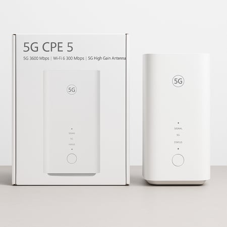 راوتر هواوي CPE 5 موديل H155-381 | جديد | يدعم جميع الشرائح | شبكة 5G فائقة السرعة