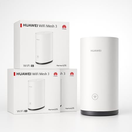 راوتر Huawei Mesh 3 قطعة واحدة - مقوي شبكة WiFi 6 بلس سريع
