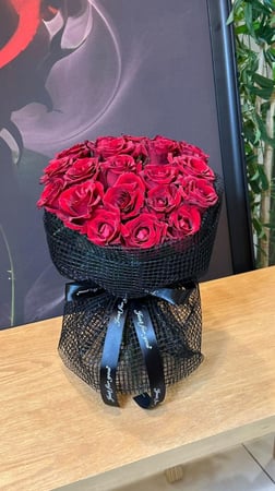 باقة ورد أحمر روز