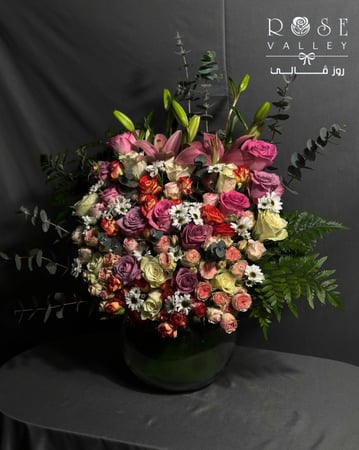 فازة كبيره ورد & بيبي روز طبيعي