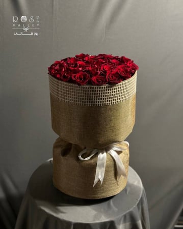 باقة ورد جوري أحمر