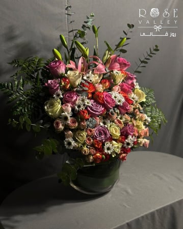 فازة كبيره ورد & بيبي روز طبيعي