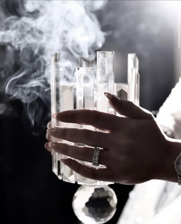 مبخرة كرستال شامل الكتابه
