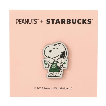 starbucks x peanuts pin