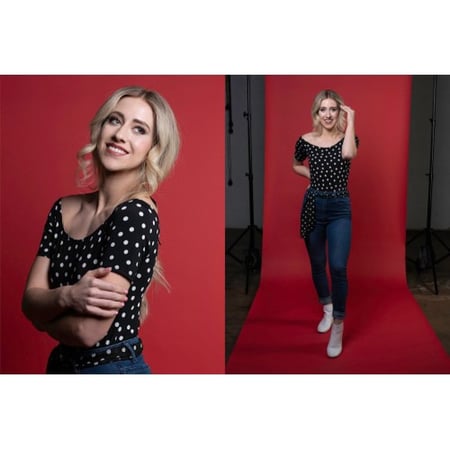 خلفية تصوير رول ورق أحمر كبير#56 - اكسسوارات تصوير