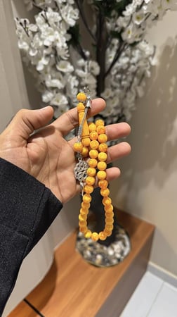 سبحة بكلايت زعفران فاخرة