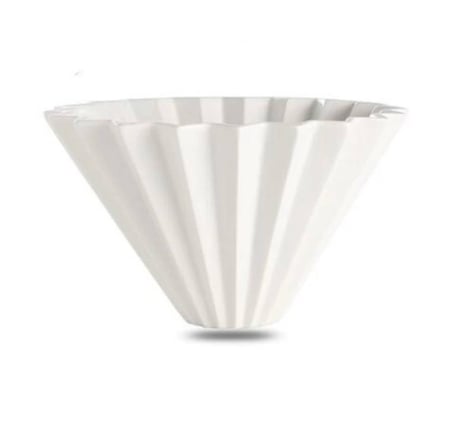 قمع شبية اوريقامي سراميك 02 لون ابيض