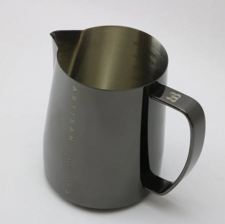 TBK Artisan Barista Shiny Black 350ml Milk Jug-ابريق تبخير