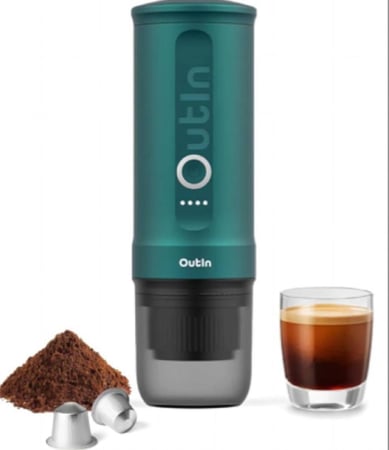 مكينة ومحضرة اسبريسو متنقلة - OUTIN تيل