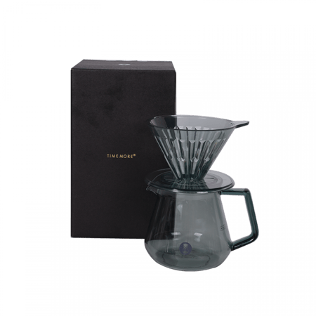 طقم كريستال تايمور 360مل اسود TIMEMORE 01| V60