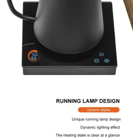 غلاية كوف الذكية للترشيح 600 مل - لون اسود | Smart Pour Kettle 600ML