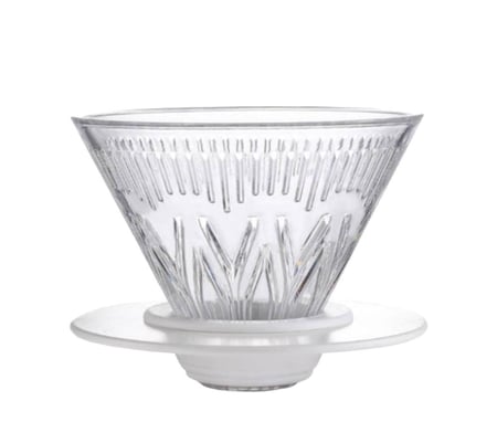 قمع V60 مع القاعدة 01 ابيض