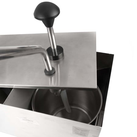 مصب شوكولاتة استيل خطين 6 لتر alkhanbashi