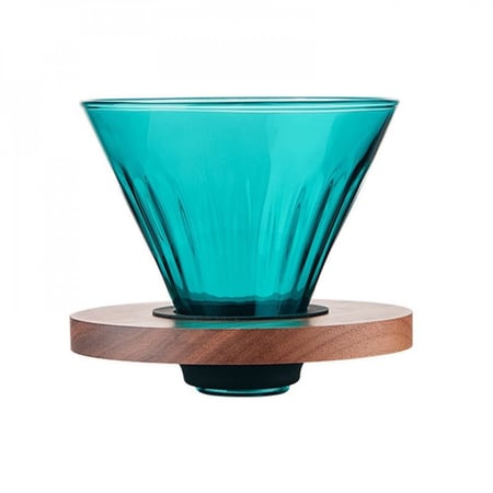 طقم الفخامة الحصري V60 زجاجي | سماوي شفاف