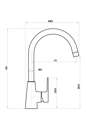 خلاط مطبخ كروم خرم SCHON لوتز LUTZ