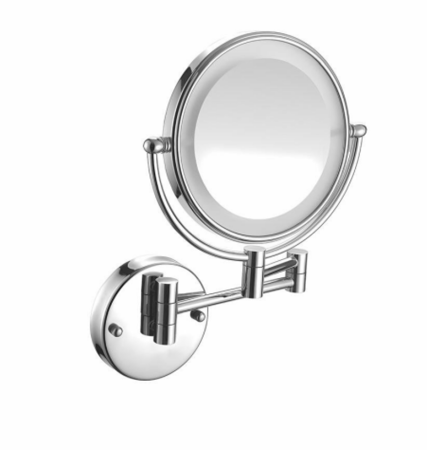 مرايا ليد مكبر دائري تثبيت جدار كروم NE-17202 1S