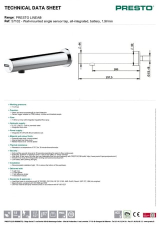 كتالوج خلاط ماء جداري ليزر فرنسي