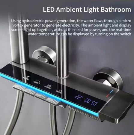 دش مطري كامل مع شاشة حرارية مع خلاط