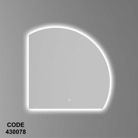 مراية ربع دائرية ليد 8080 سم