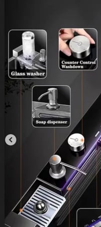 حوض مجلى ستيل 304 نانو سمارت