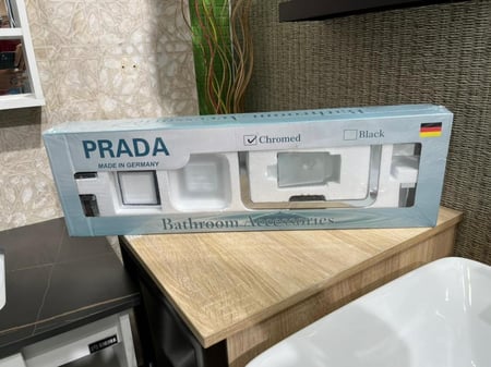 طقم اسكسسوار 6 قطع ألماني كروم