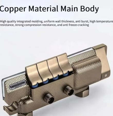 دش مطري كامل مع شاشة حرارية مع خلاط