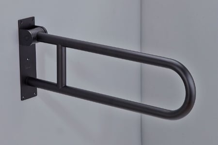 مسند حمام استيل أسود لكبار السن Helemend