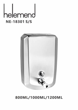خزان صابون ستانلس Helemend
