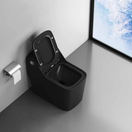 كرسي افرنجي اسود مطفي