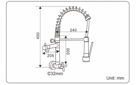 حنفية مطبخ متحركة سسته
