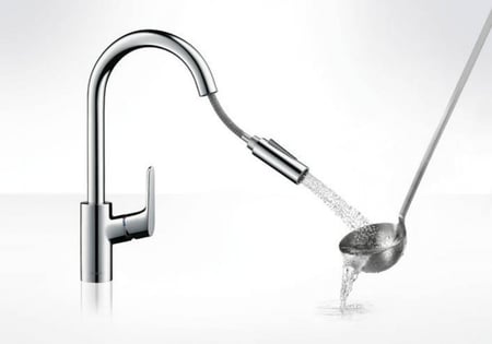 خلاط مطبخ كروم فوكس سحاب 240 هانس جروهي hansgrohe