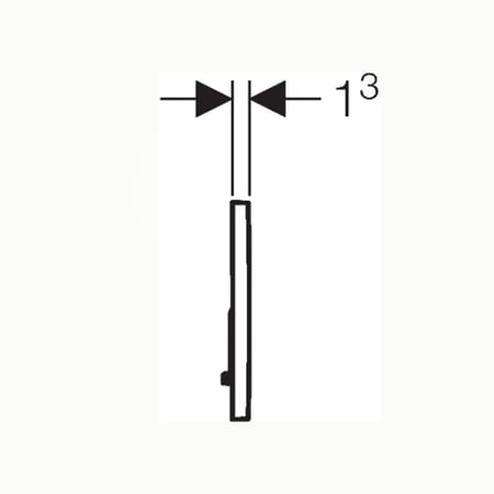 ضغاط سيفون جيبرت دائرية لون كروم - جيبرت سيجما Geberit Sigma01