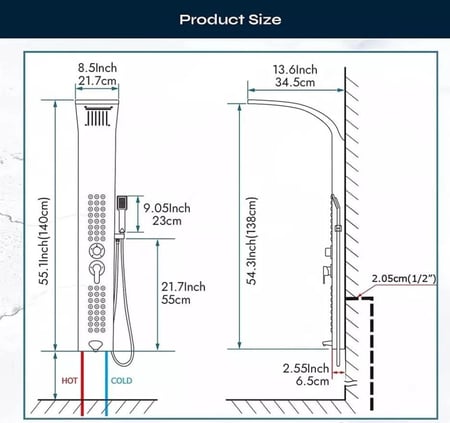 دش جداري اسود