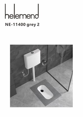 كرسي عربي بورسلين رمادي Helemend