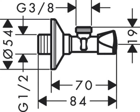 ابعاد محبس زاوية الماني هانز جروهي