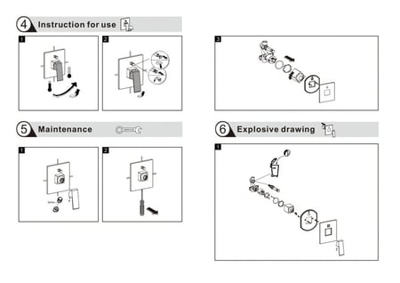 وجه خلاط خطين دفن مربع 38 برونزو BRONZO