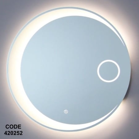 مراية ليد دائرية هلال 70 سم