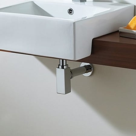 هراب مغسلة سيفون أسود اسباني مربع