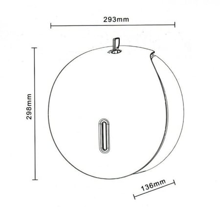 وراقة مناديل أسود دائري تيفاني Tiffany