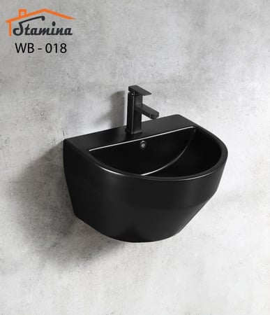 مغسلة سوداء معلقة مودرن