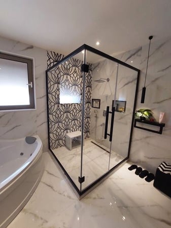 تفصيل كابينة شاور زجاج حسب الطلب