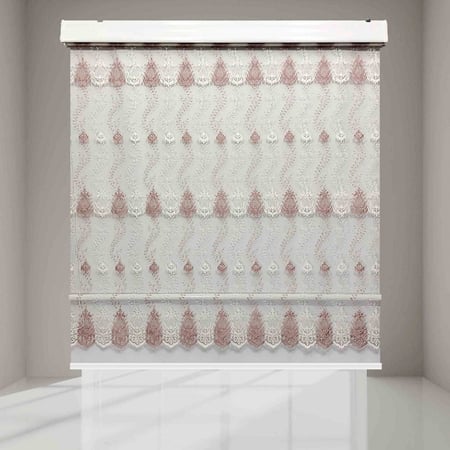 ستائر رول زيبرا مطرز وخلفية بلاك اوت مطرزة